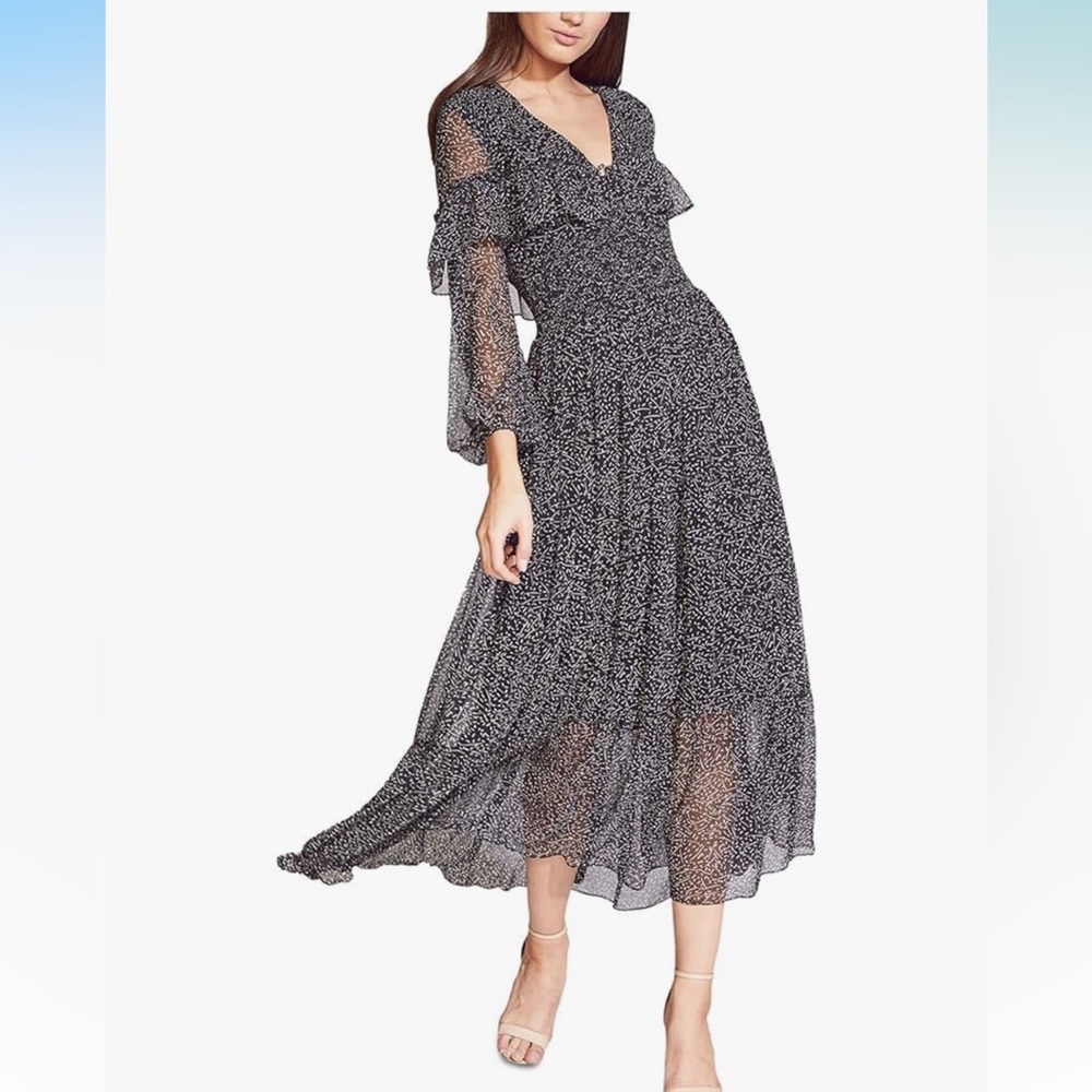 BARDOT Kamila Black and White Printed Dress